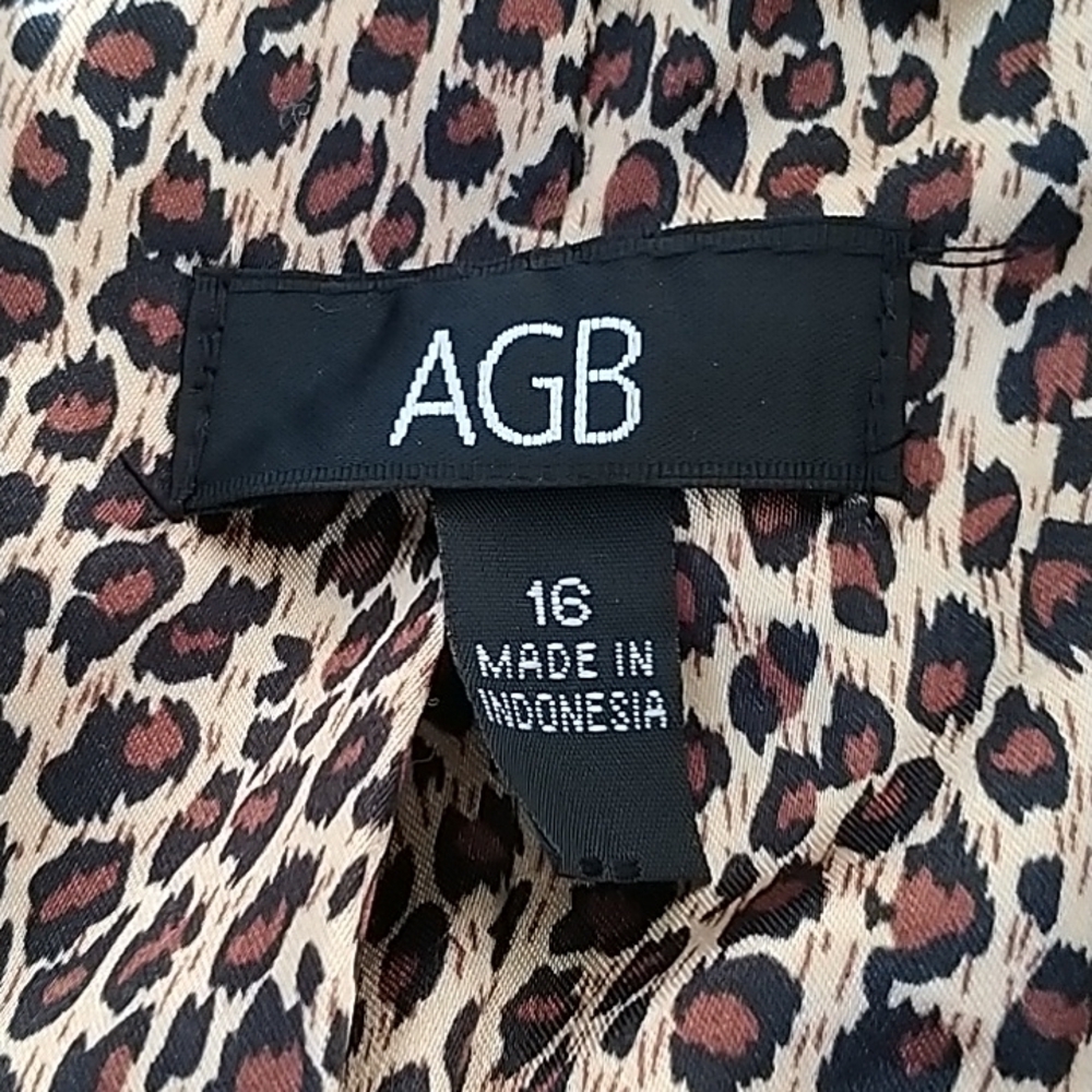AGB Brown Classic Two Button Blazer/Jacket Sz 16 - Picture 9 of 13
